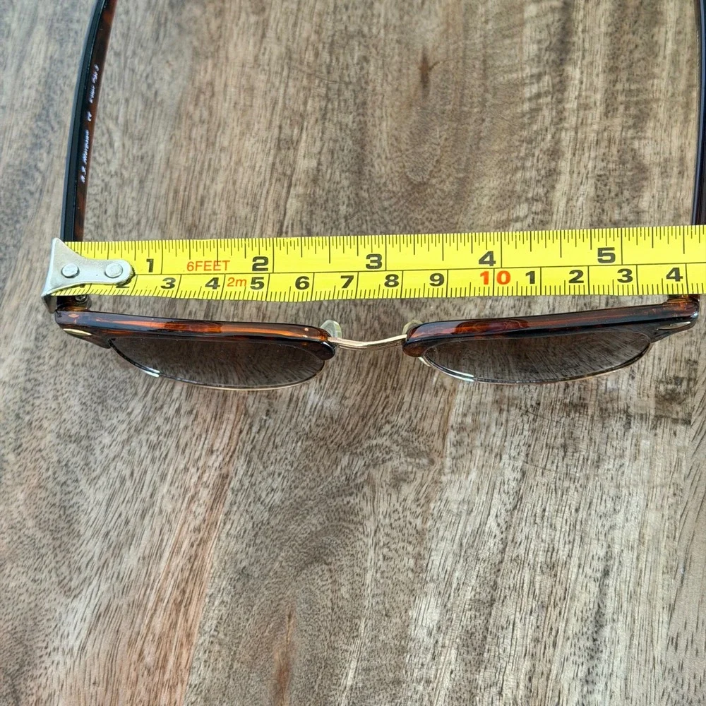 AJ Morgan Soho Sunglasses Unisex Tortoise Clubmaster Brown Lens 51-21-146 Retro